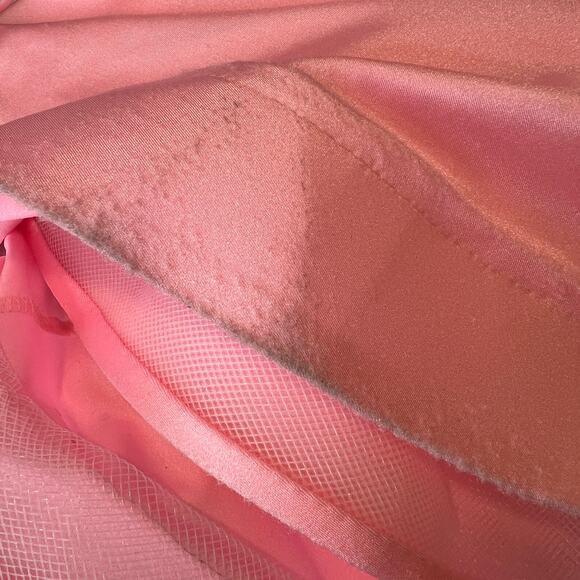 Jessica Angel 568 Bubblegum Pink Prom Dress Strapless Mermaid Built Bra Small S - Picture 8 of 10